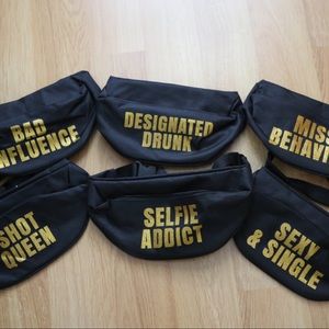 6 Bridesmaids Fanny Packs